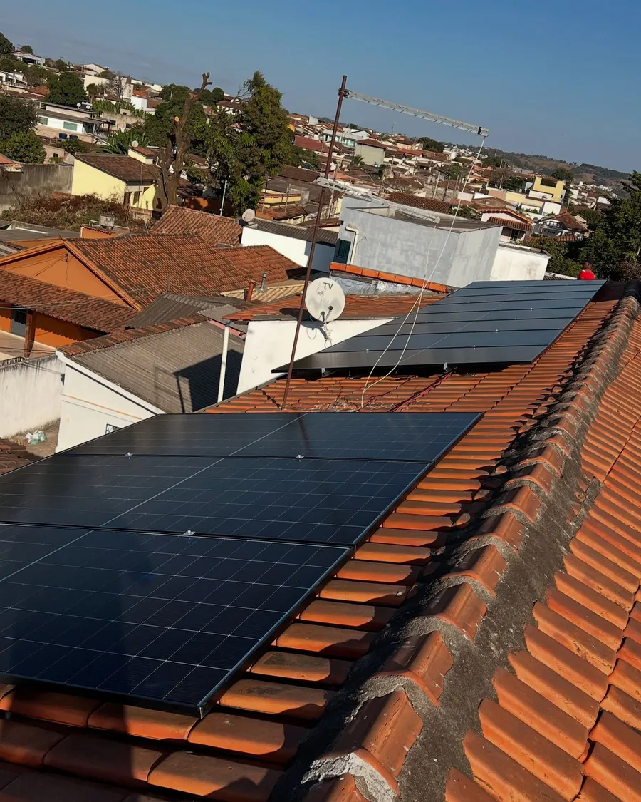 Instalação solar em Mariana-MG